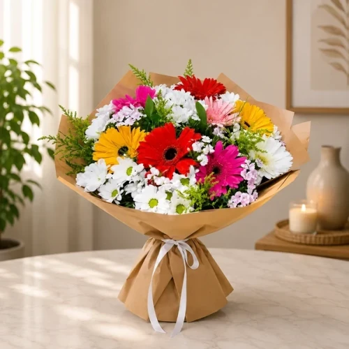 Mixed Seasonal Flower Bouquet